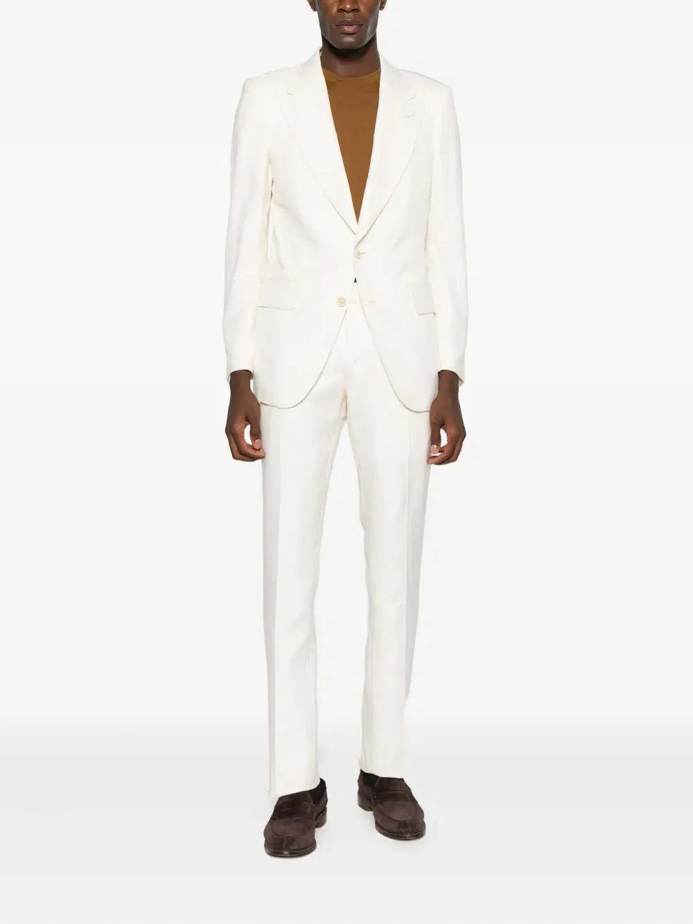 side-strap single-breasted suit