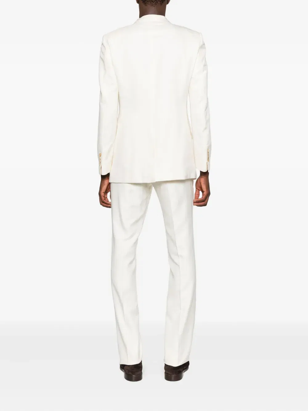side-strap single-breasted suit