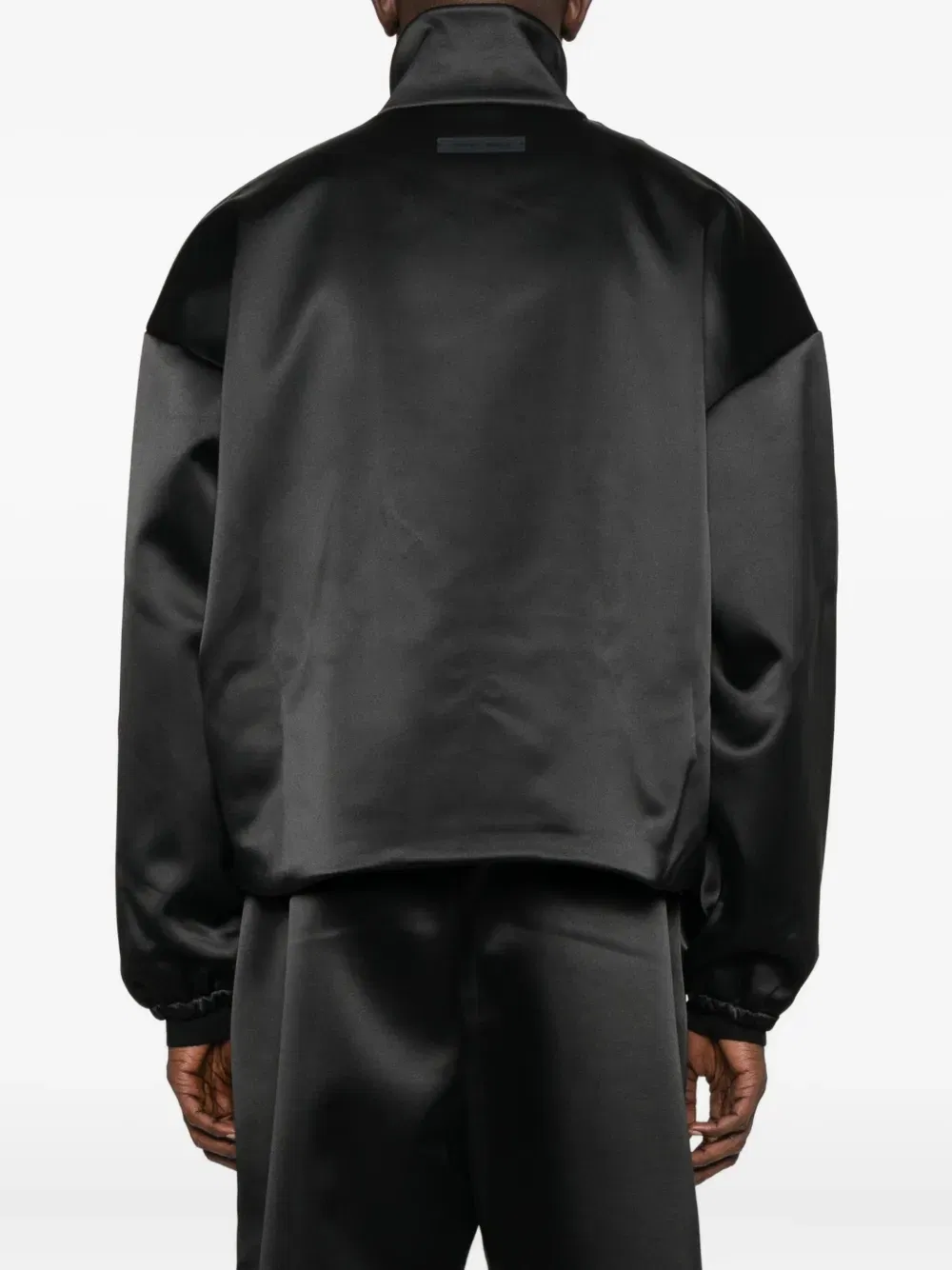 satin zip-up jacket