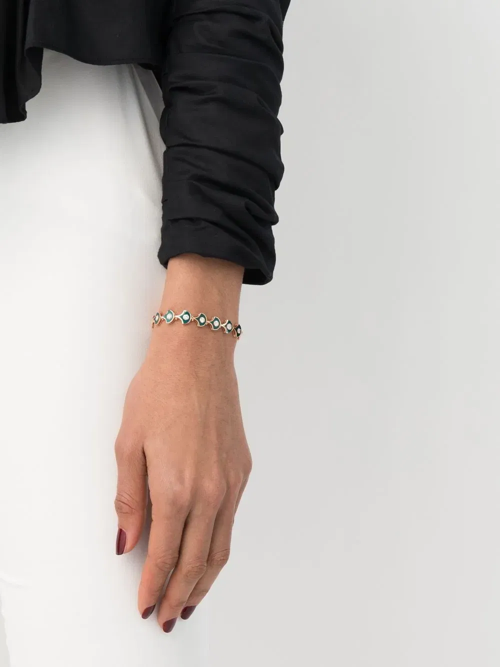 18kt rose gold Fish For Love diamond bracelet