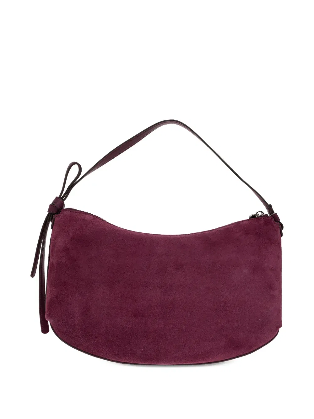 Loop suede shoulder bag