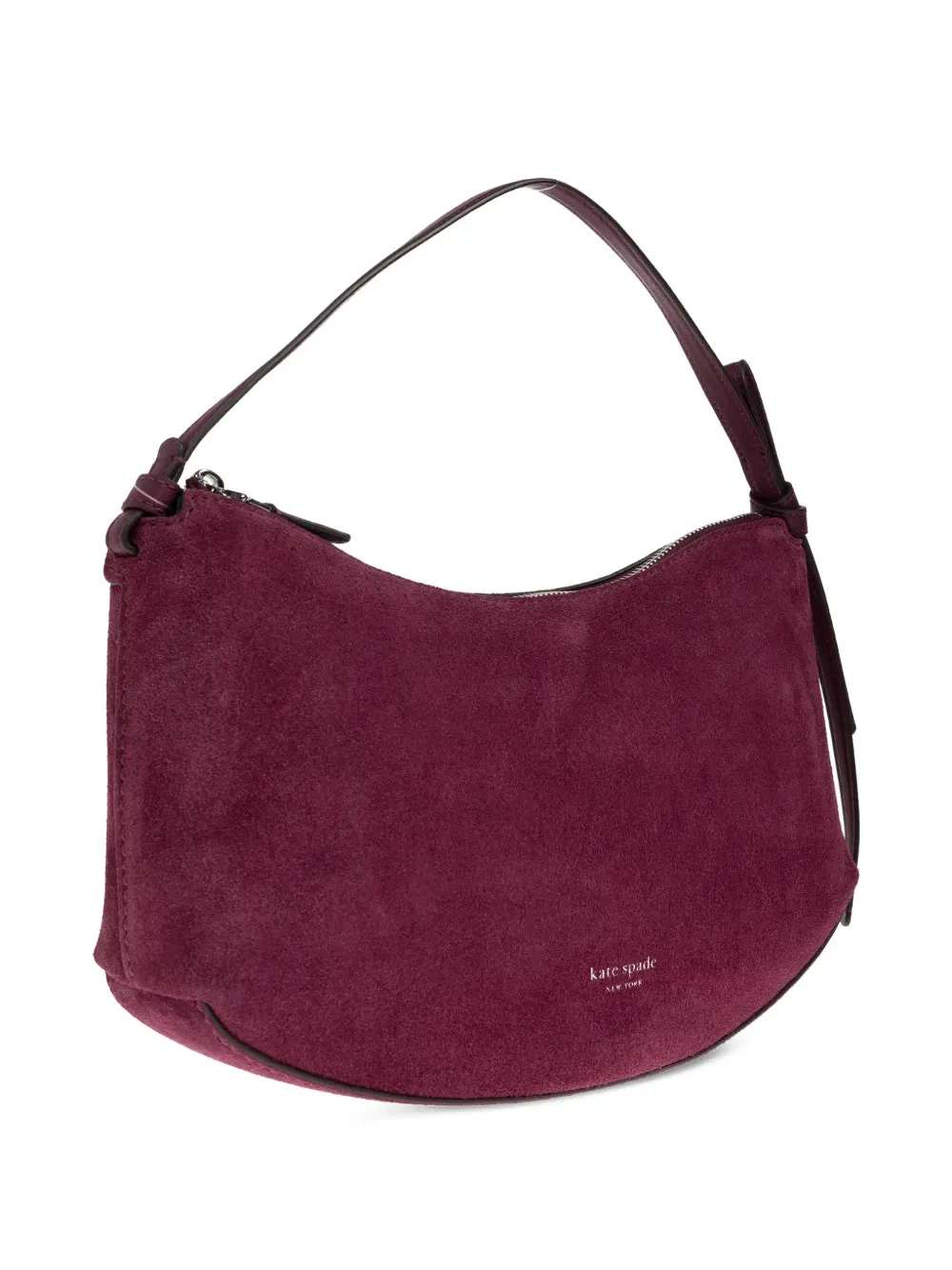 Loop suede shoulder bag