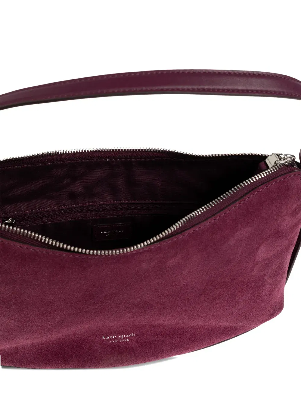 Loop suede shoulder bag