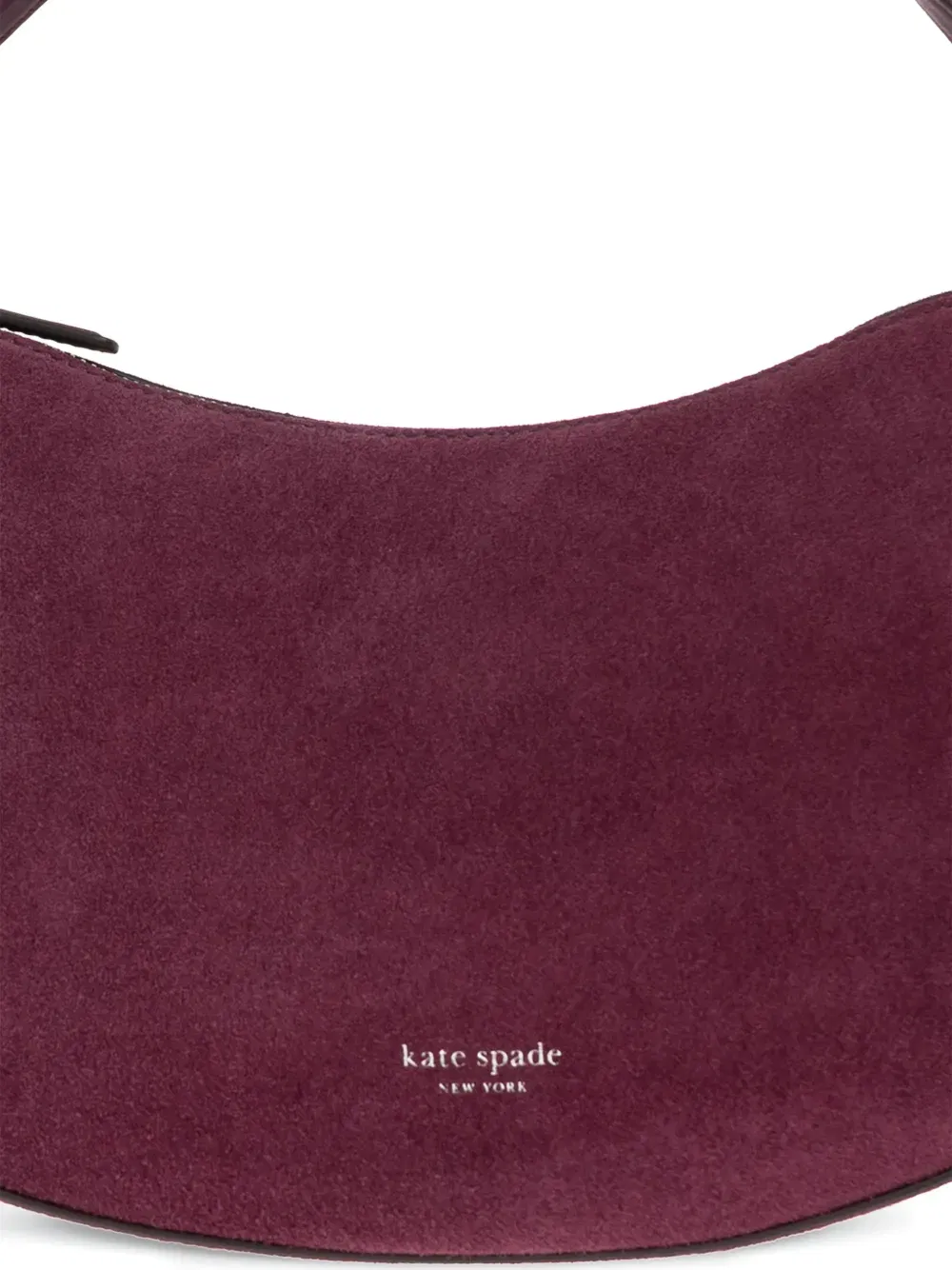 Loop suede shoulder bag
