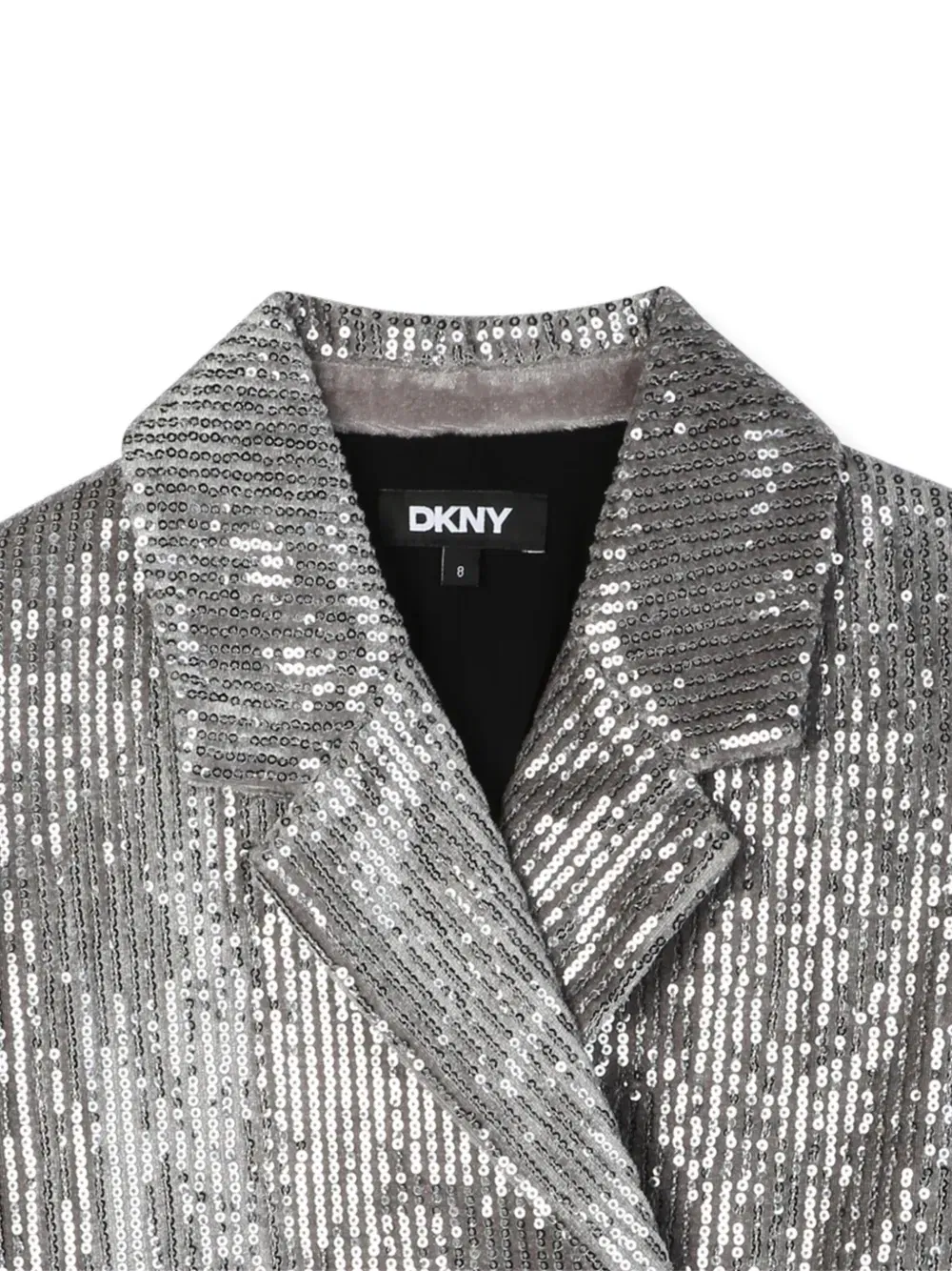 sequin-embellished double-breasted jacket