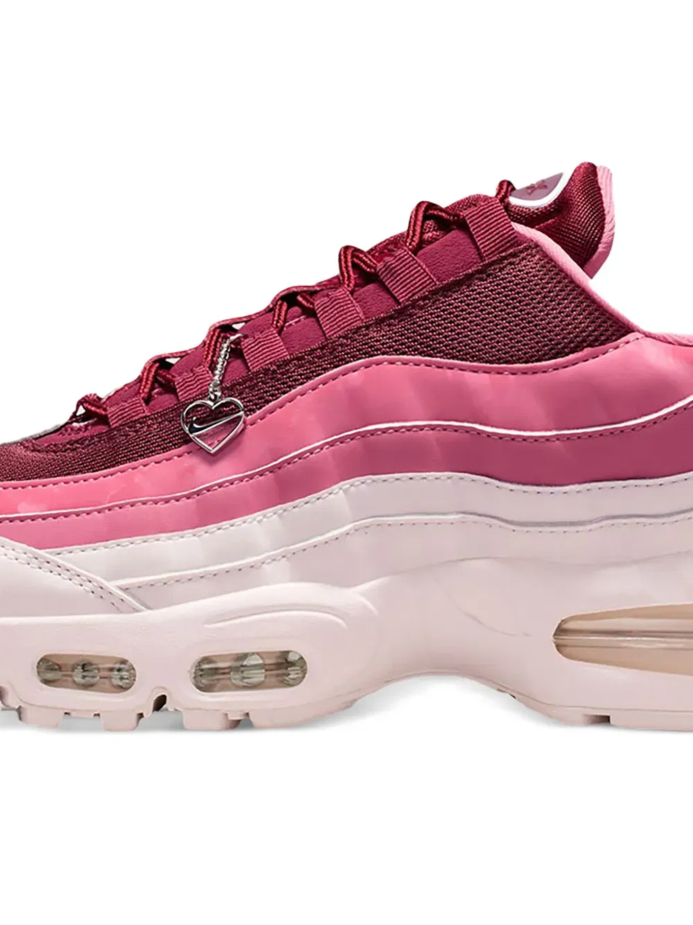 Air Max 95 heart-charm sneakers