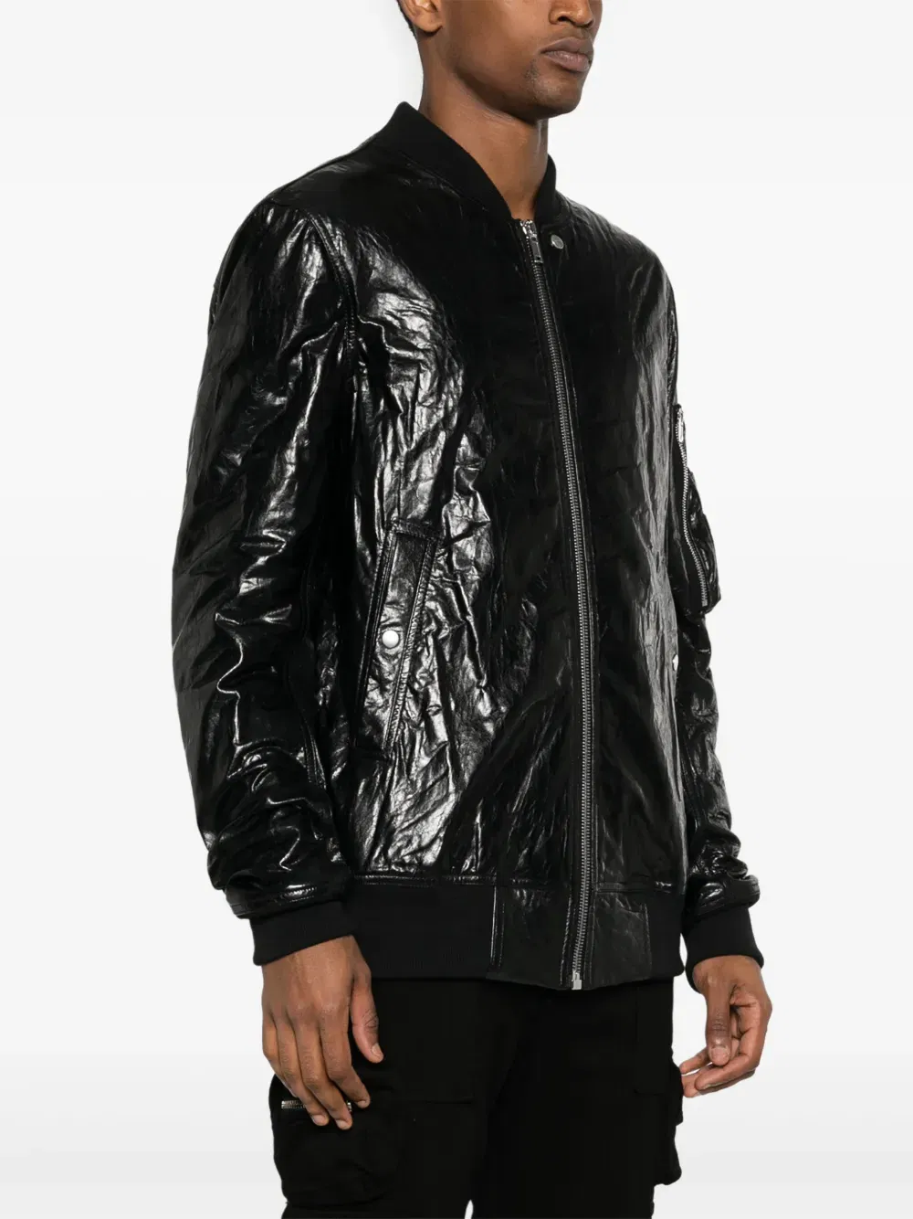 Classic Flight leather bomber jacket