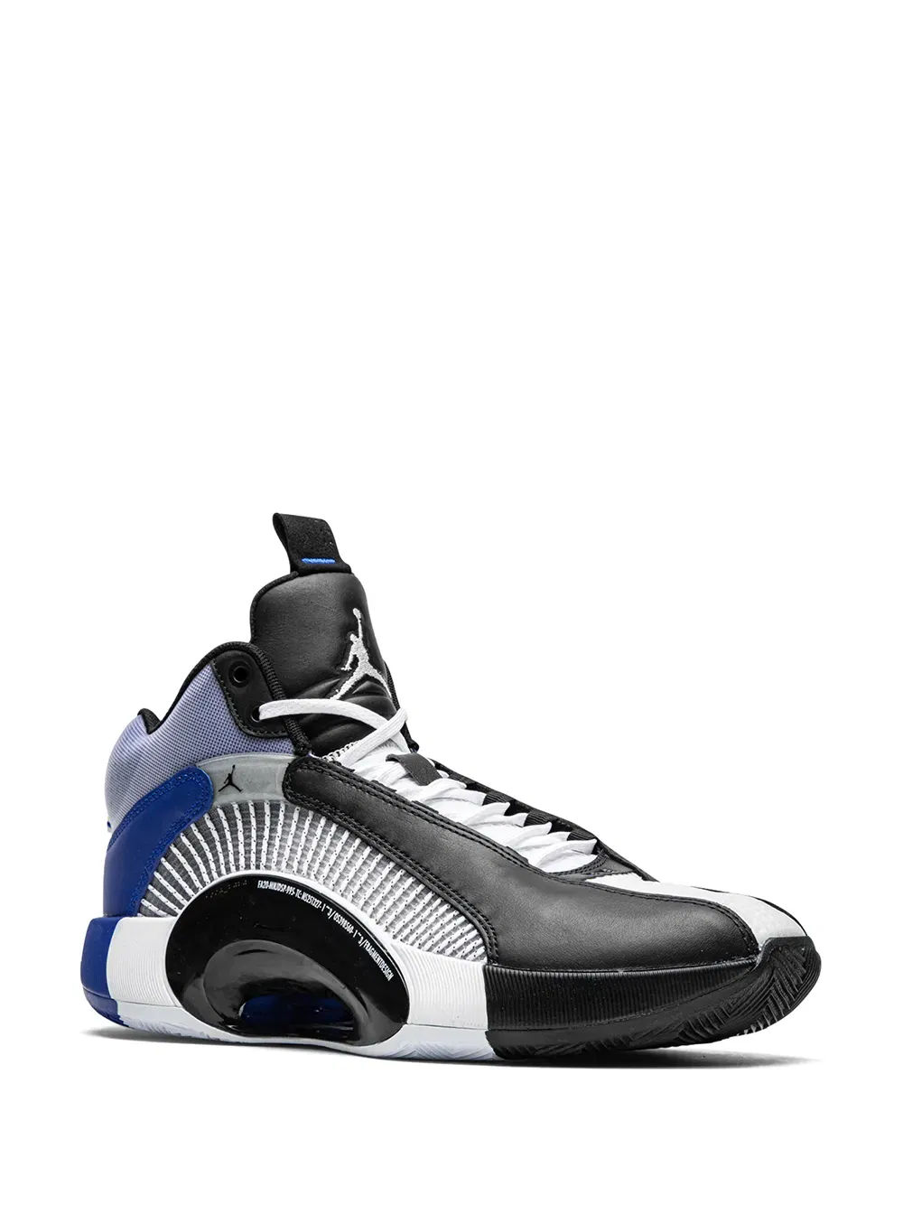 x Fragement Air Jordan 35 "White/Black - Sport blue" sneakers