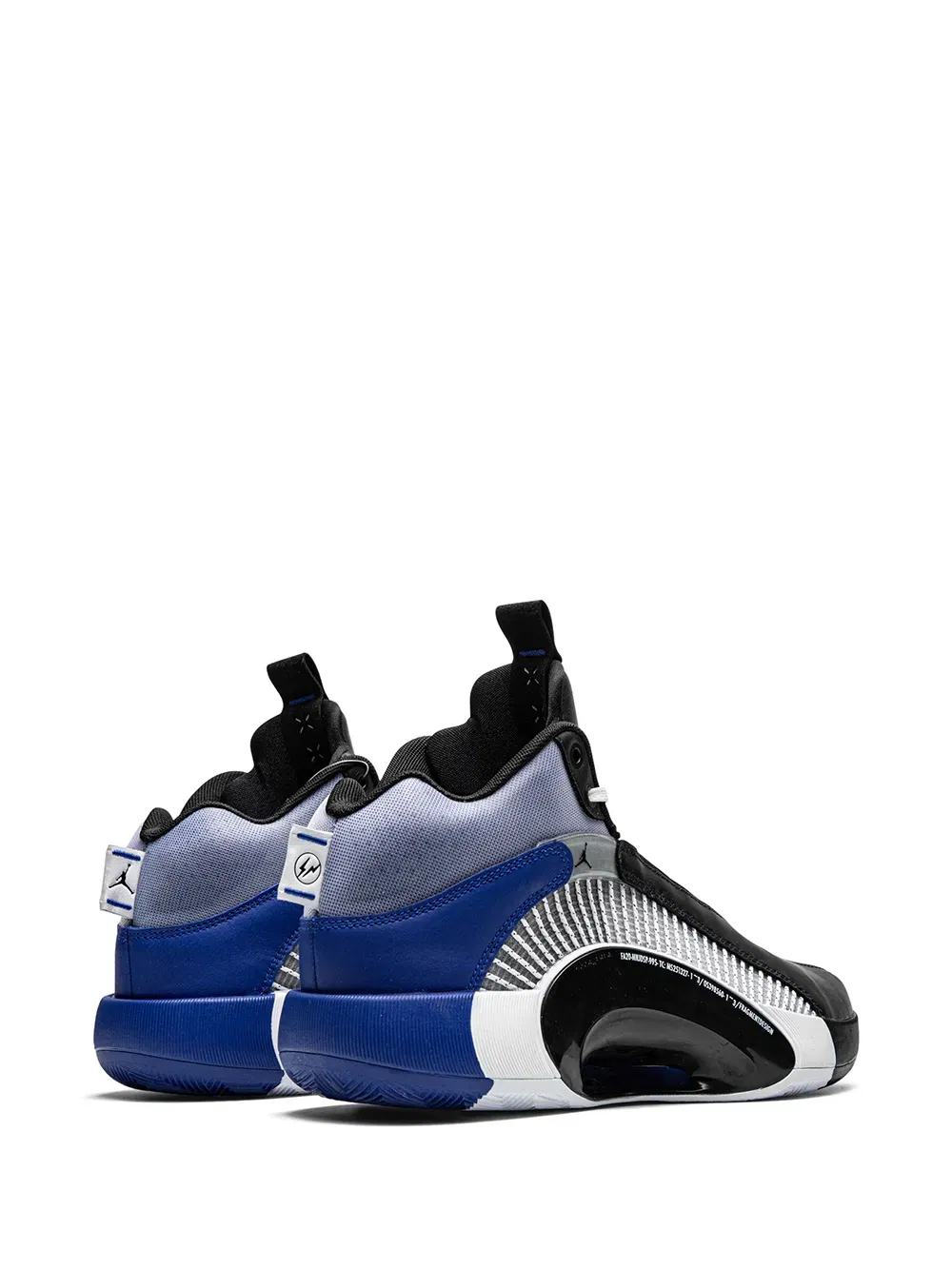 x Fragement Air Jordan 35 "White/Black - Sport blue" sneakers