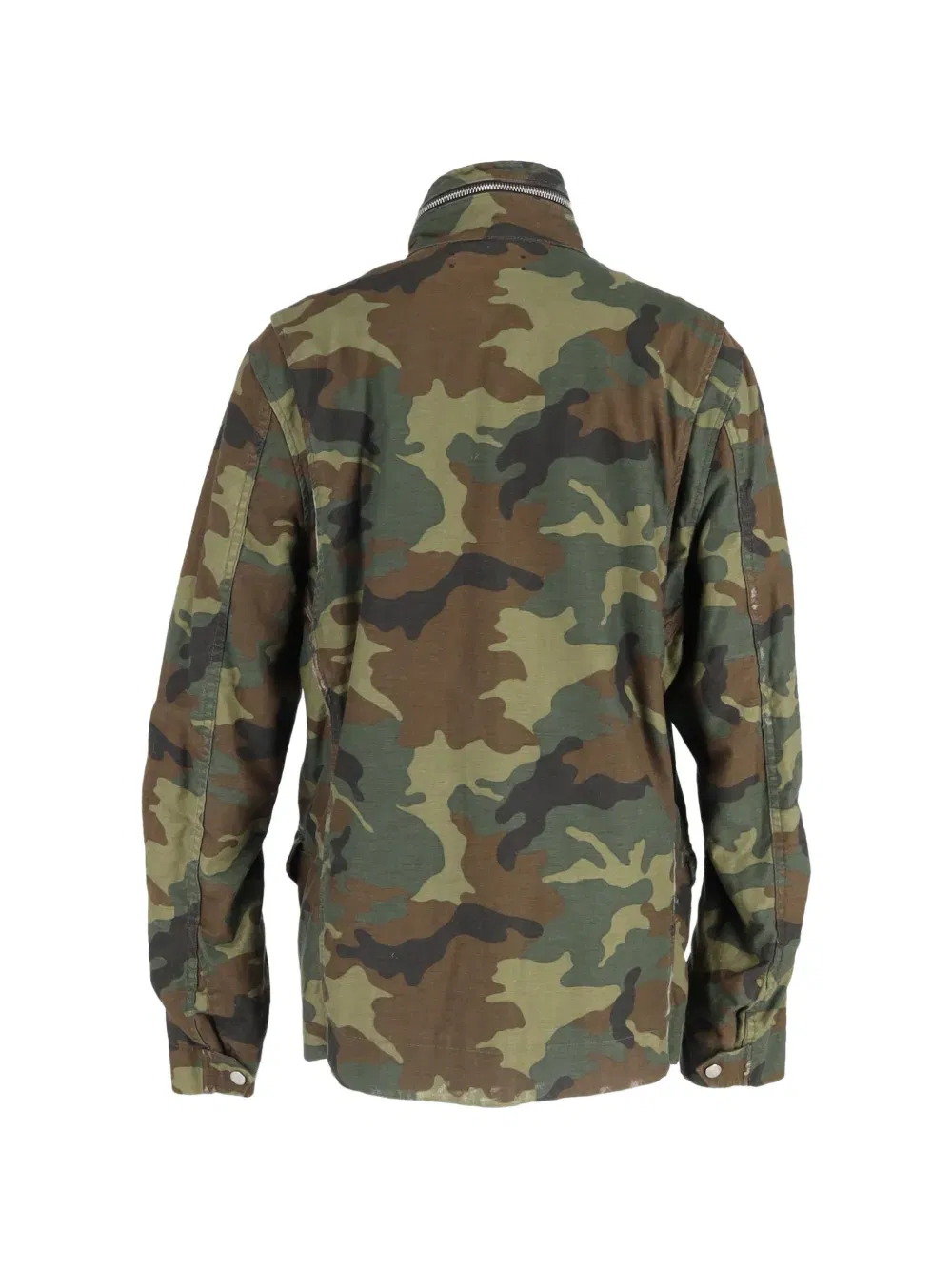 M-65 camouflage-print chest-pocket jacket