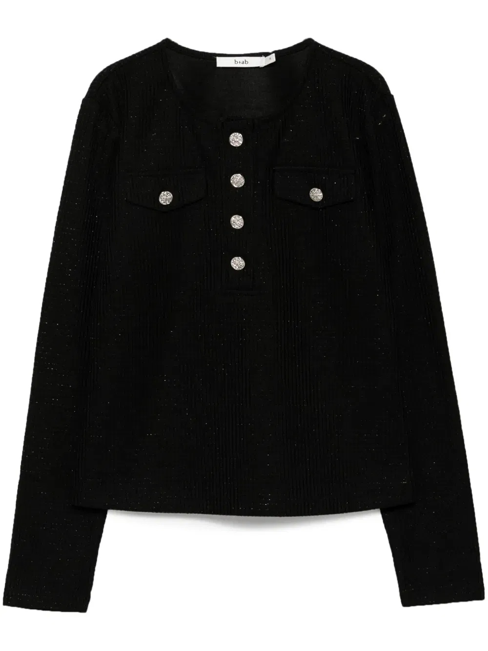 henley knitted top