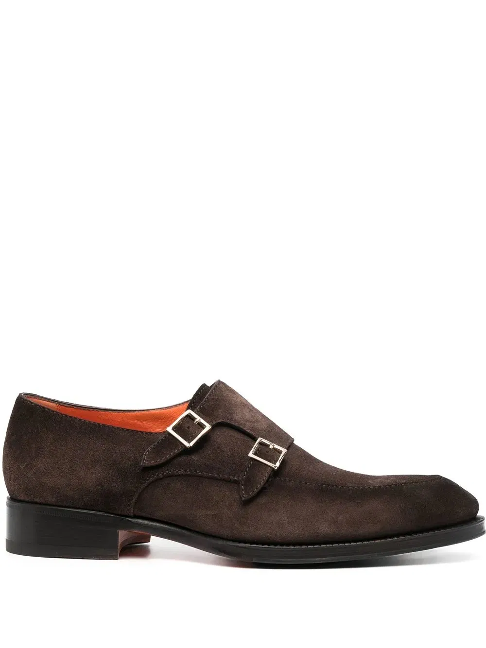 bucked suede monk shoes