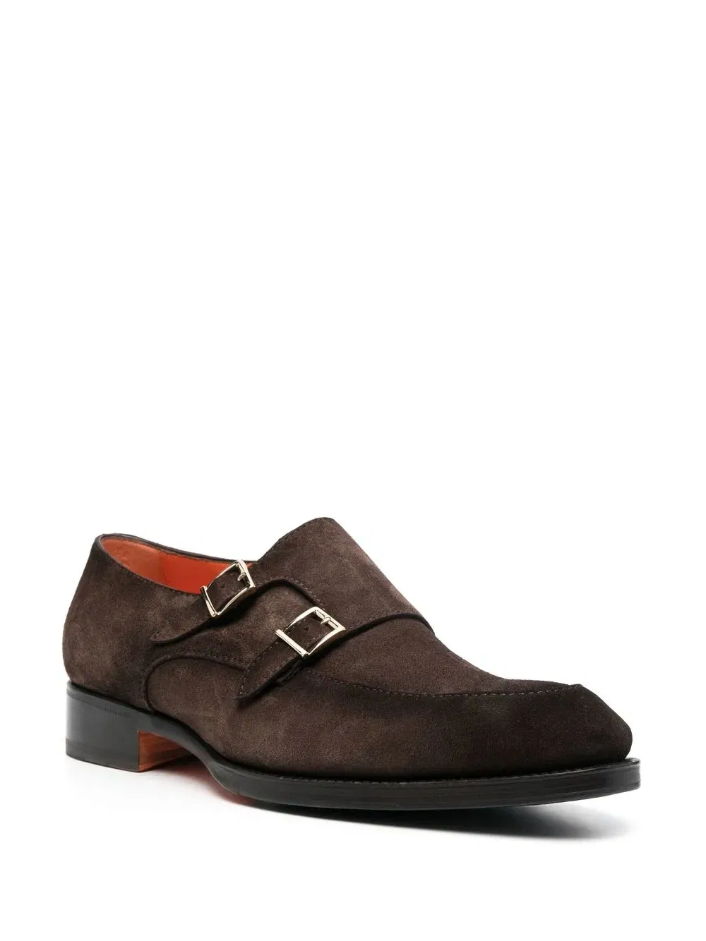 bucked suede monk shoes
