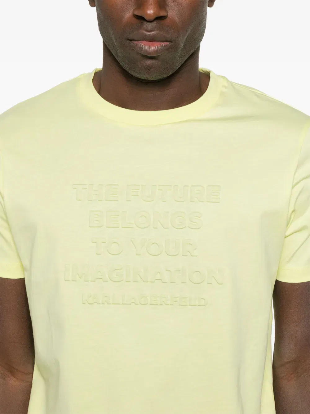 slogan-embossed T-Shirt