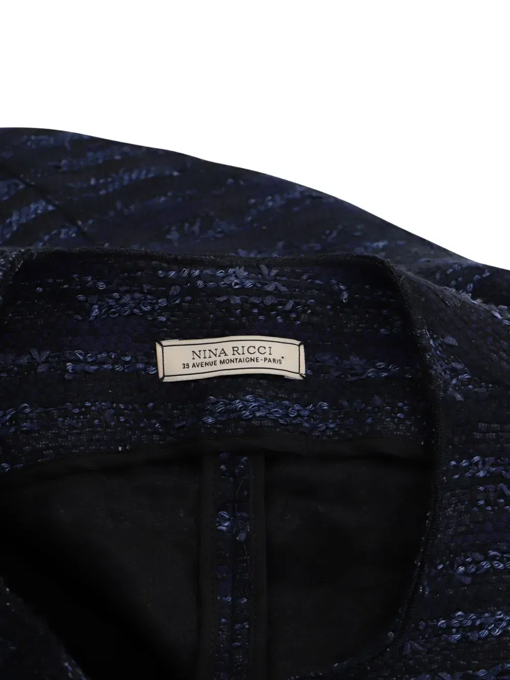 tweed zip-up jacket