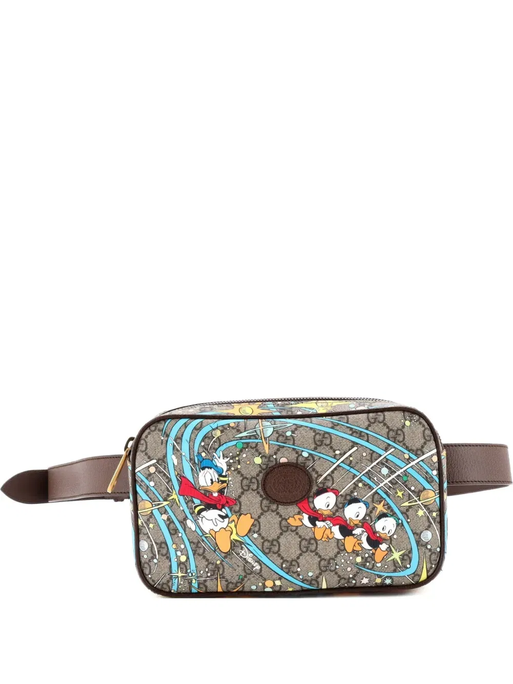 Disney Donald Duck Printed GG Coated Canvas belt bag