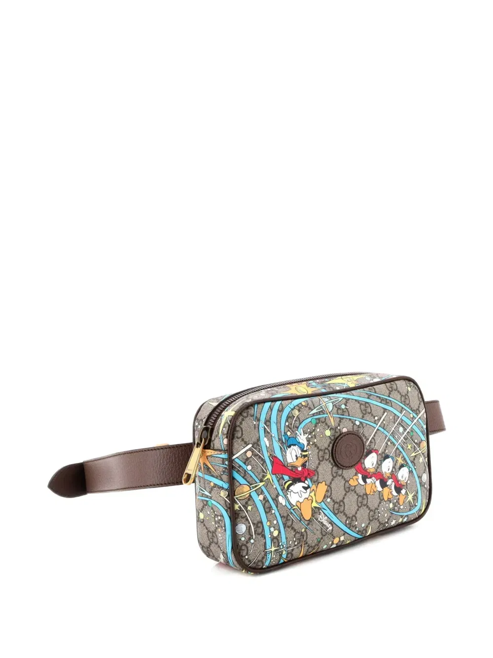 Disney Donald Duck Printed GG Coated Canvas belt bag