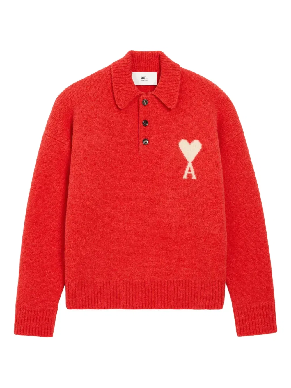 Holiday Capsule intarsia polo sweater