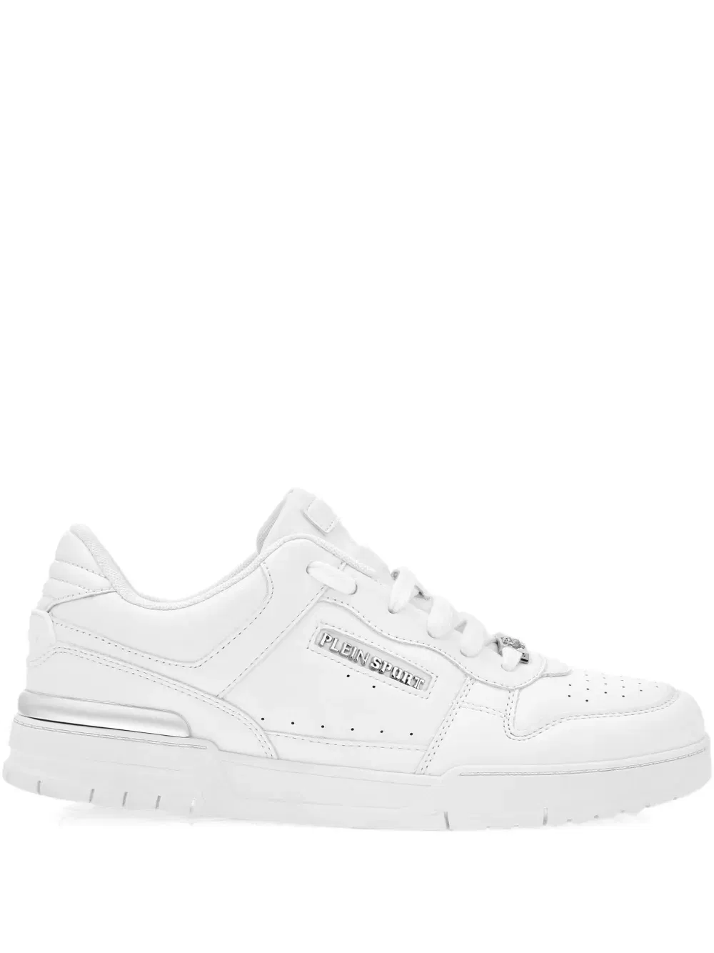 Tiger.X logo-plaque leather sneakers
