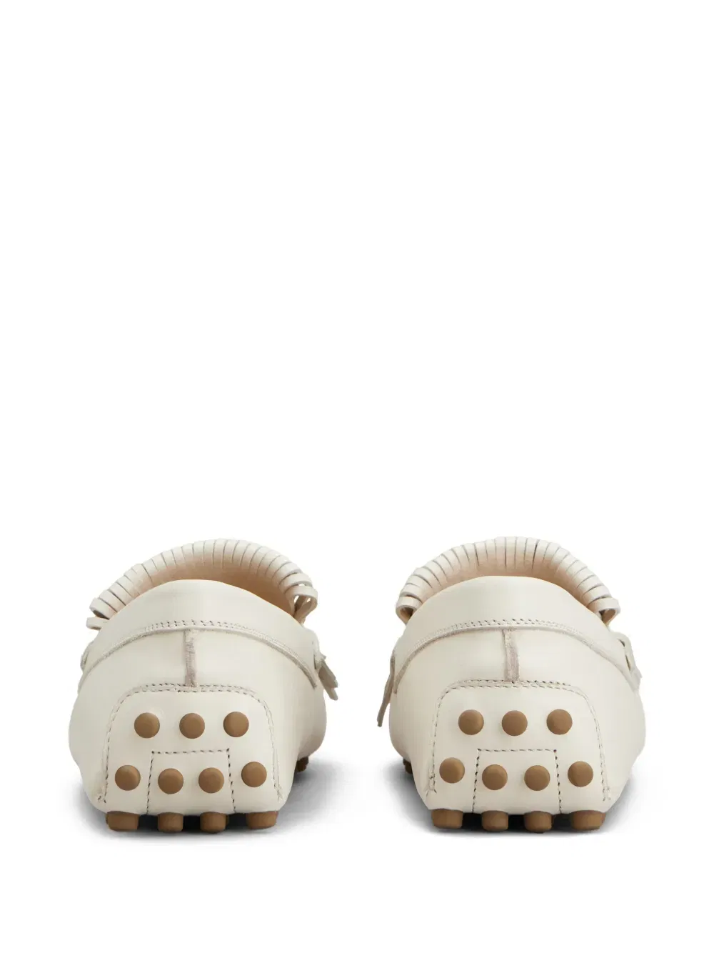 fringed leather loafers