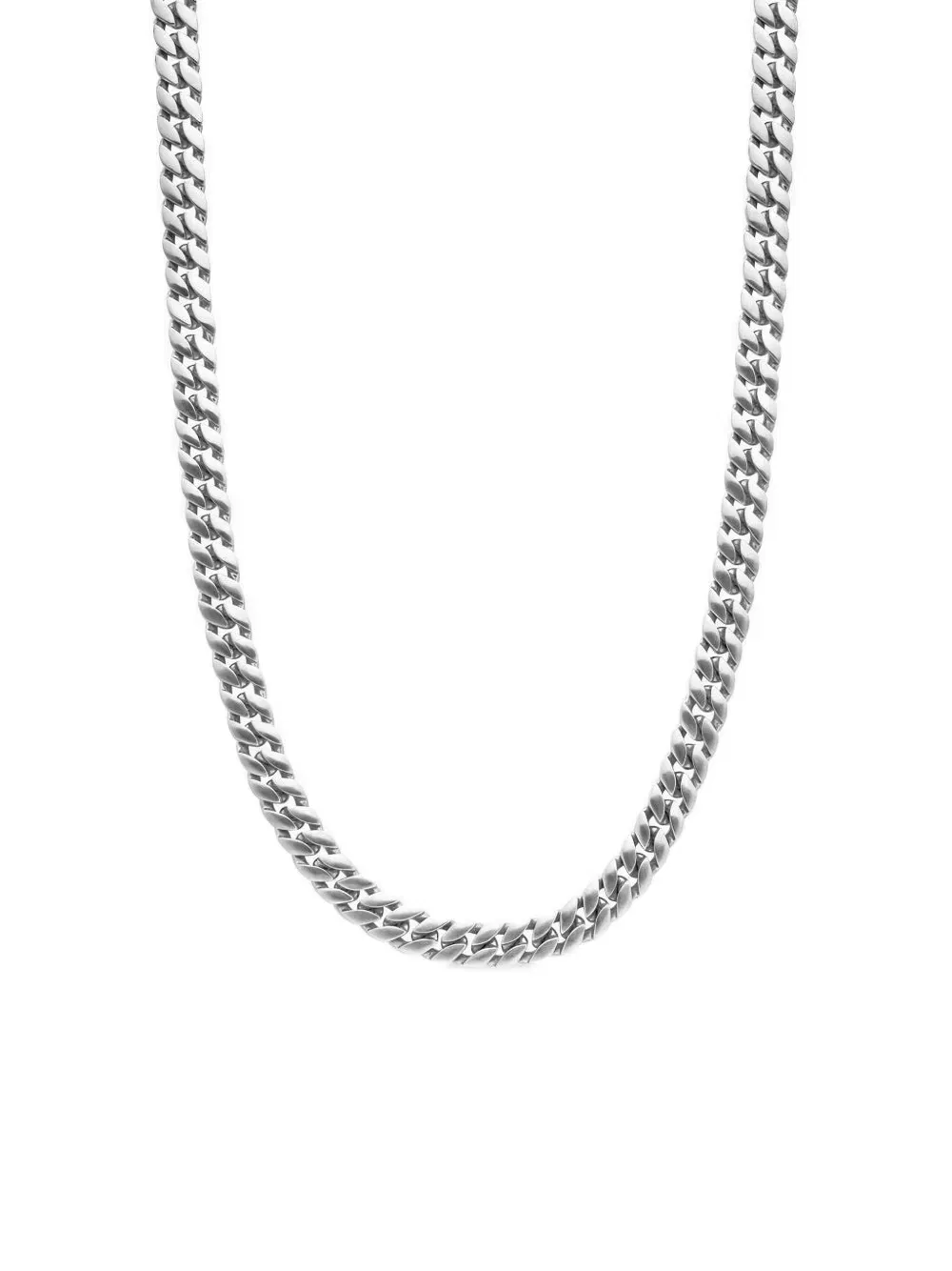 sterling silver curb chain necklace