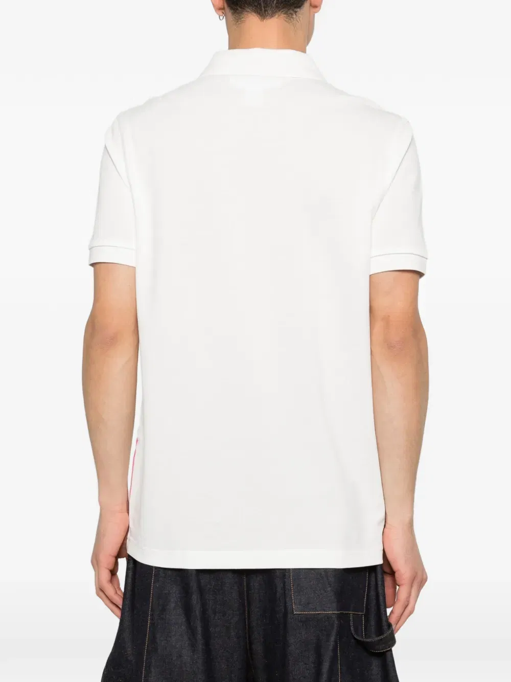 x Fred Perry patchwork pique polo shirt