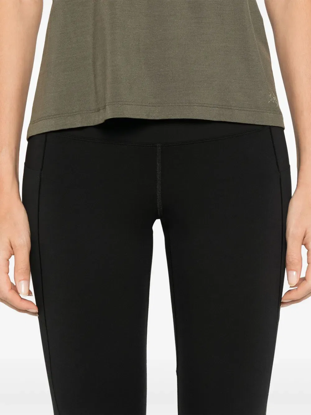 high-rise performance trousers