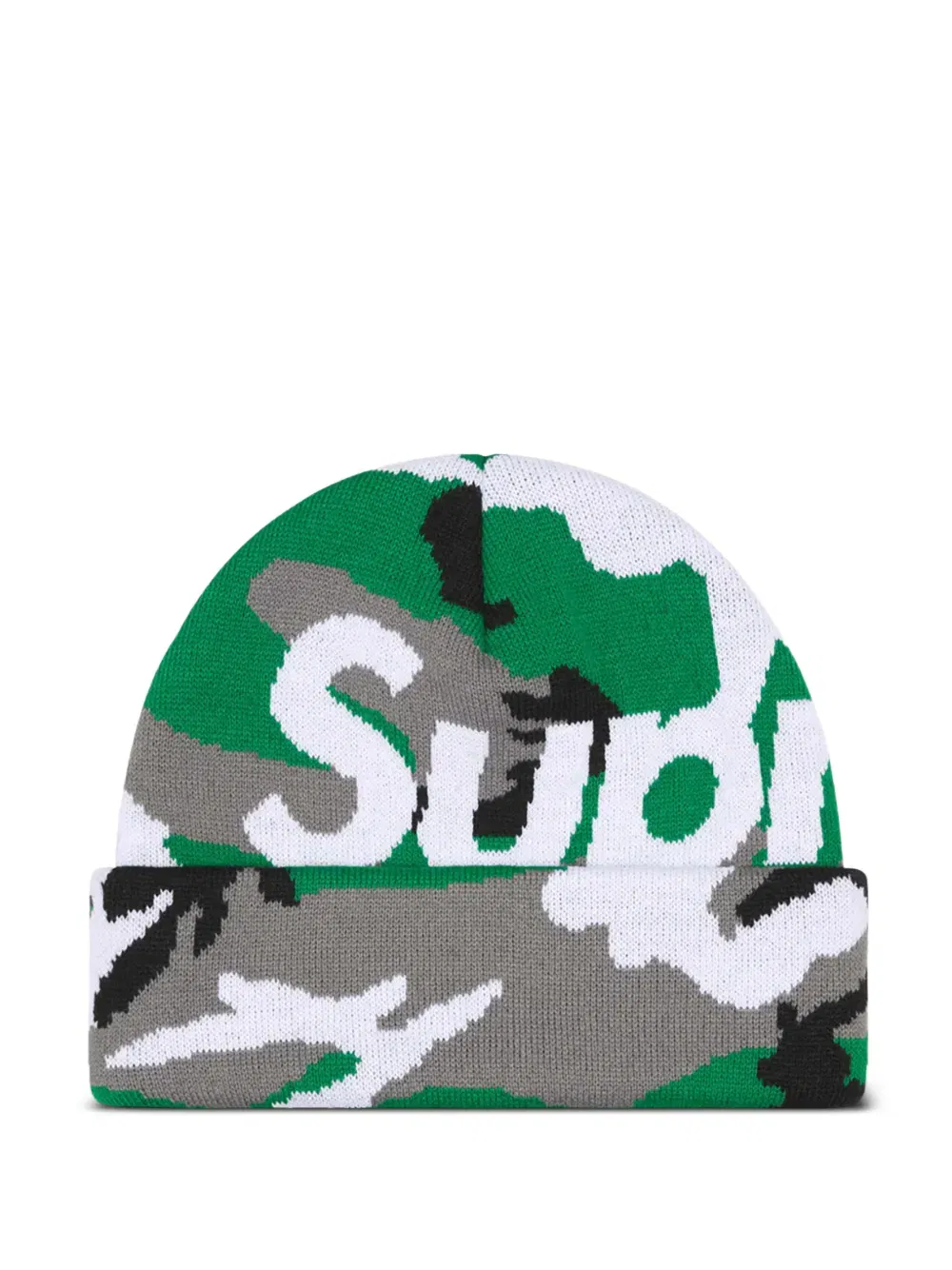 camouflage logo beanie hat