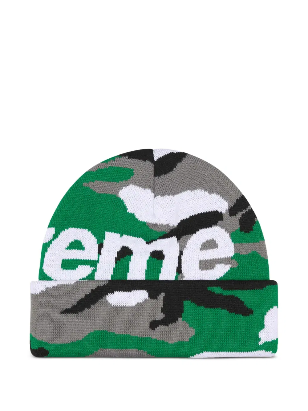 camouflage logo beanie hat