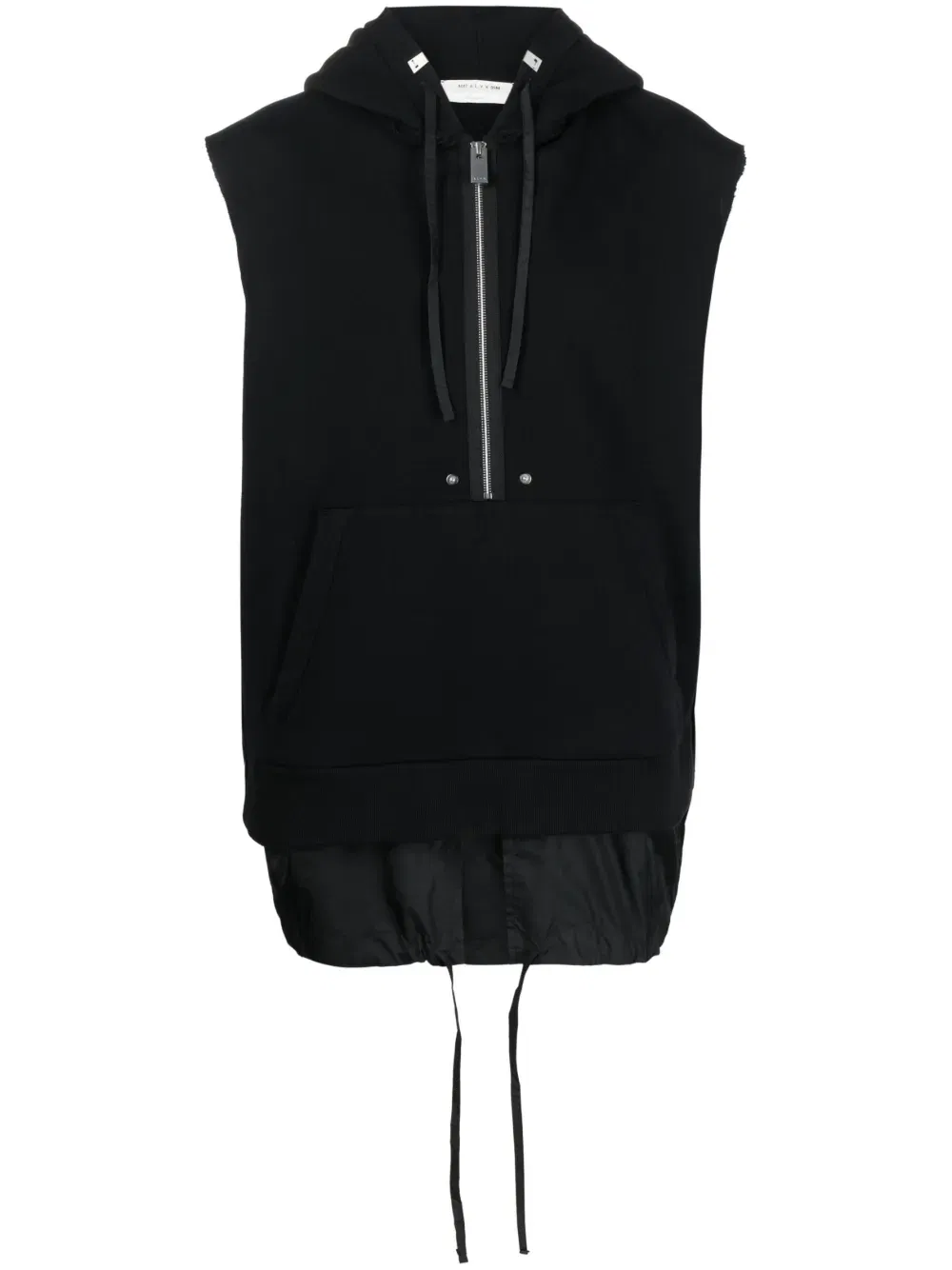 half-zip fastening sleeveless Hoodie