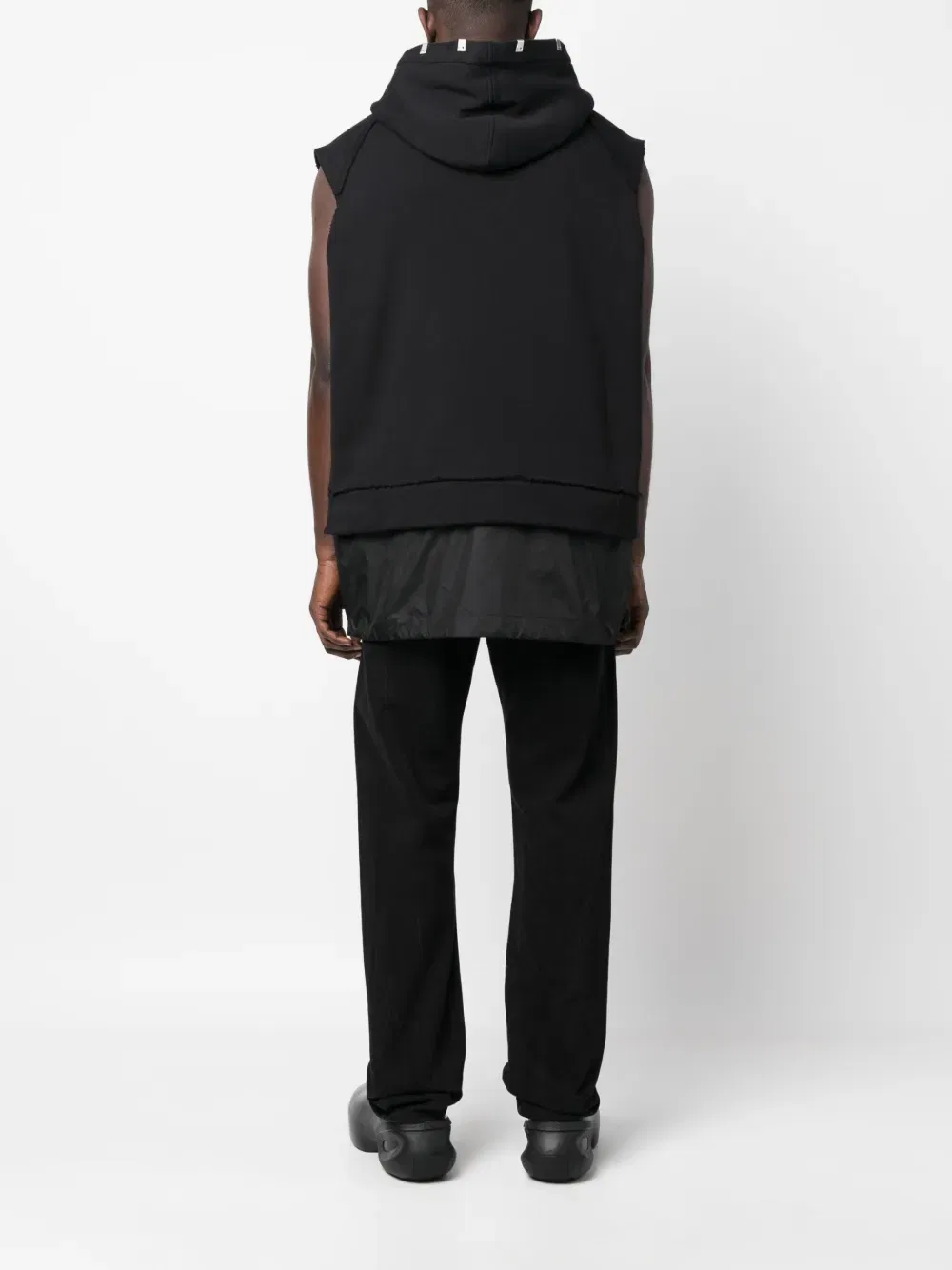 half-zip fastening sleeveless Hoodie