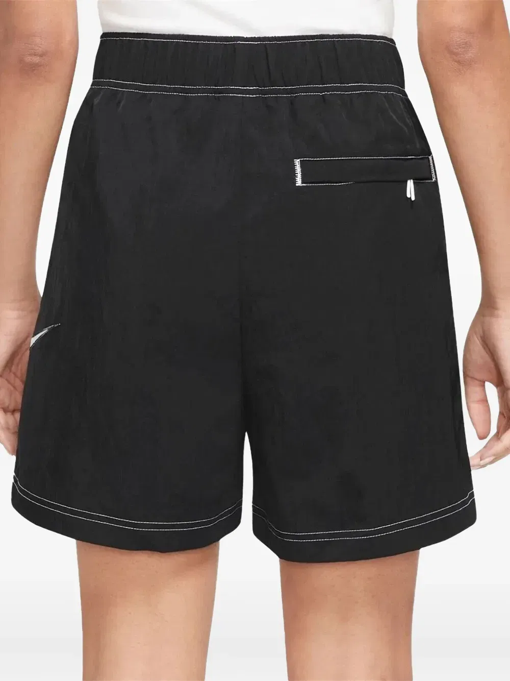 Swoosh high-waisted loose shorts