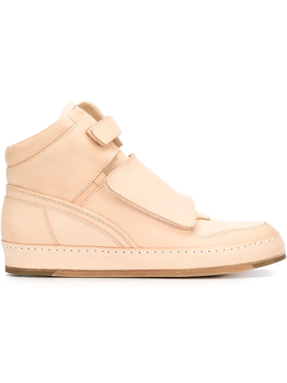 hook & loop strap hi-top sneakers