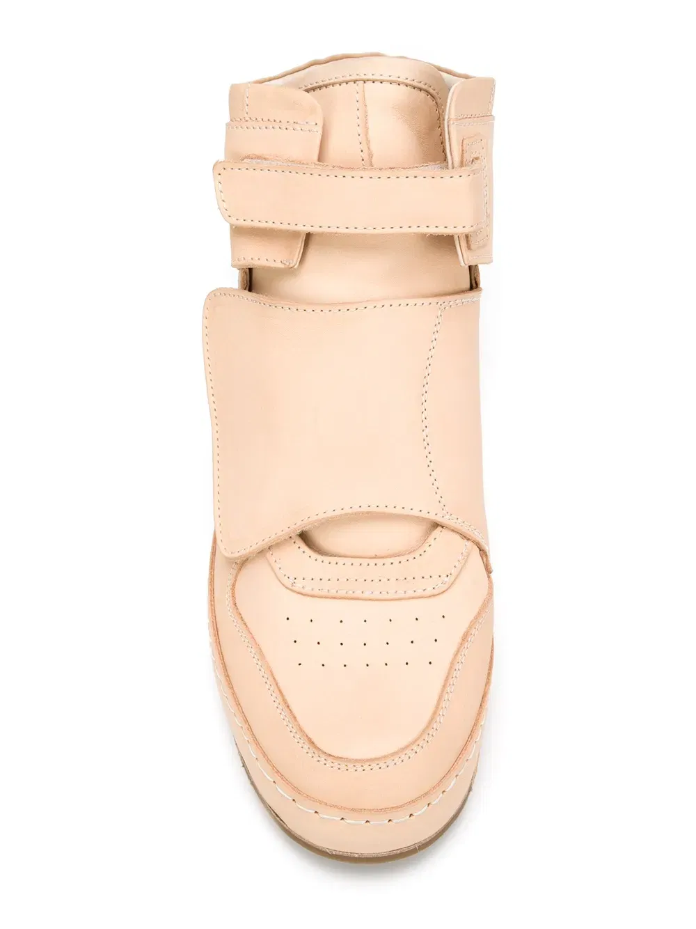 hook & loop strap hi-top sneakers