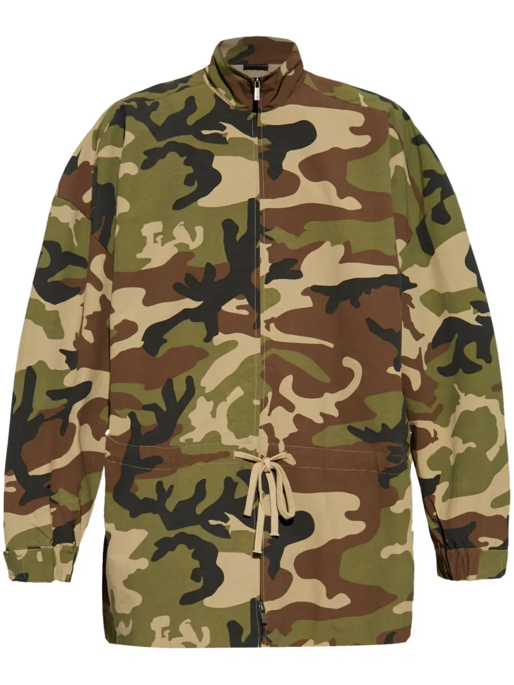 camouflage-print jacket