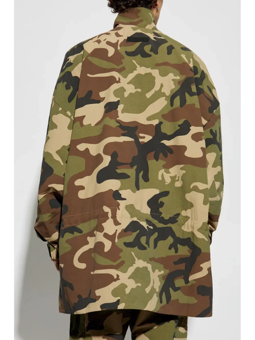camouflage-print jacket