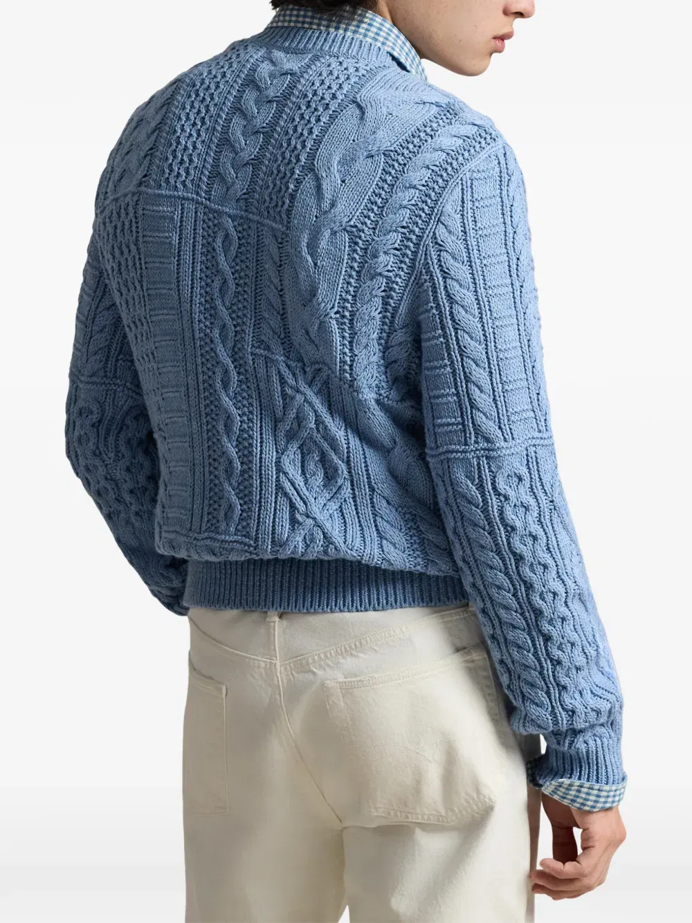 flag-motif sweater