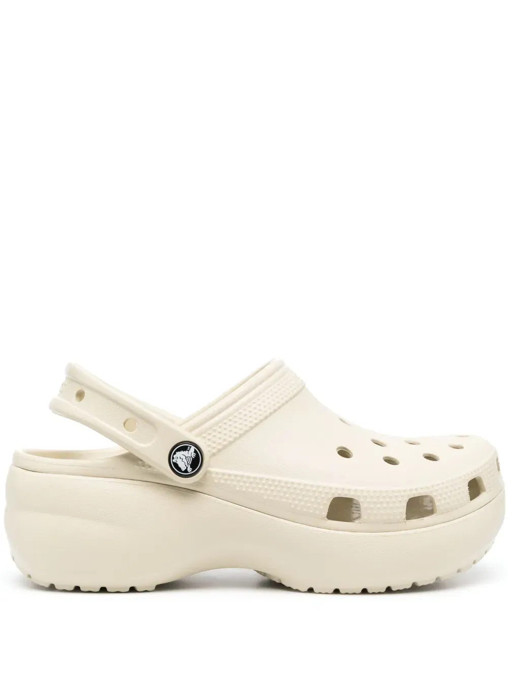 logo-plaque platform clogs