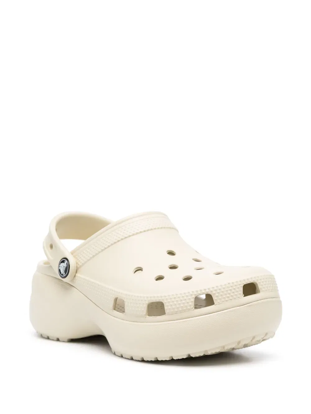 logo-plaque platform clogs