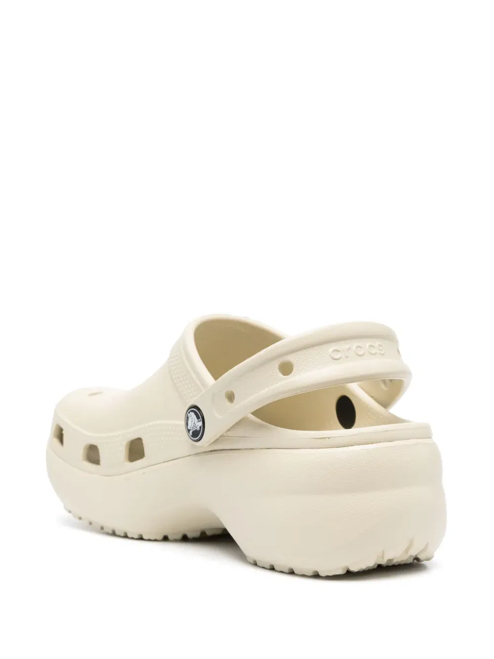 logo-plaque platform clogs