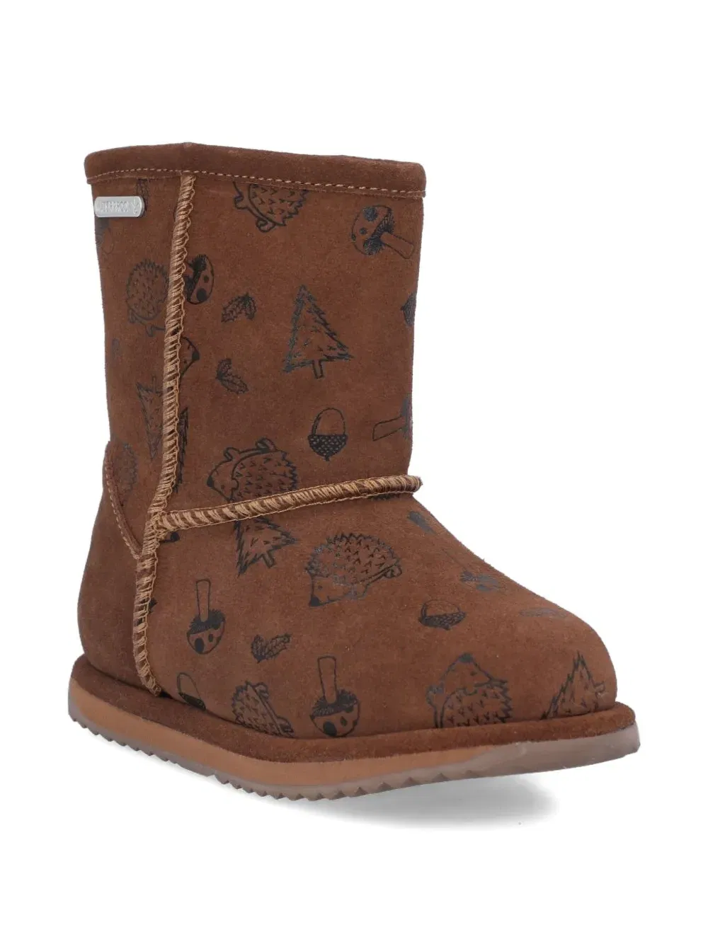 woodland-print boots