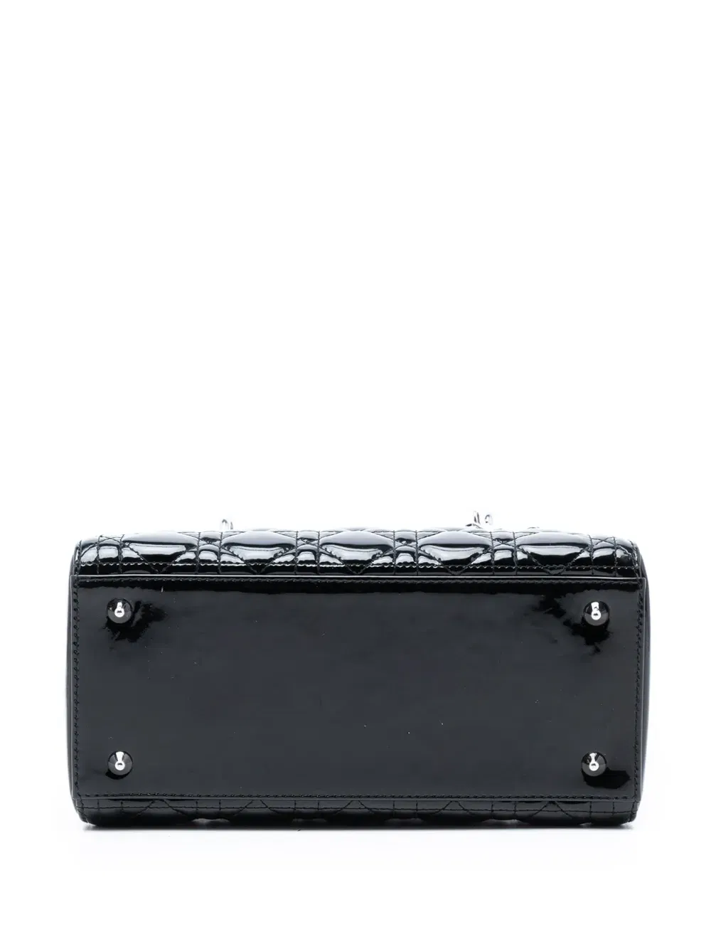 2013 Medium Patent Cannage Lady Dior satchel