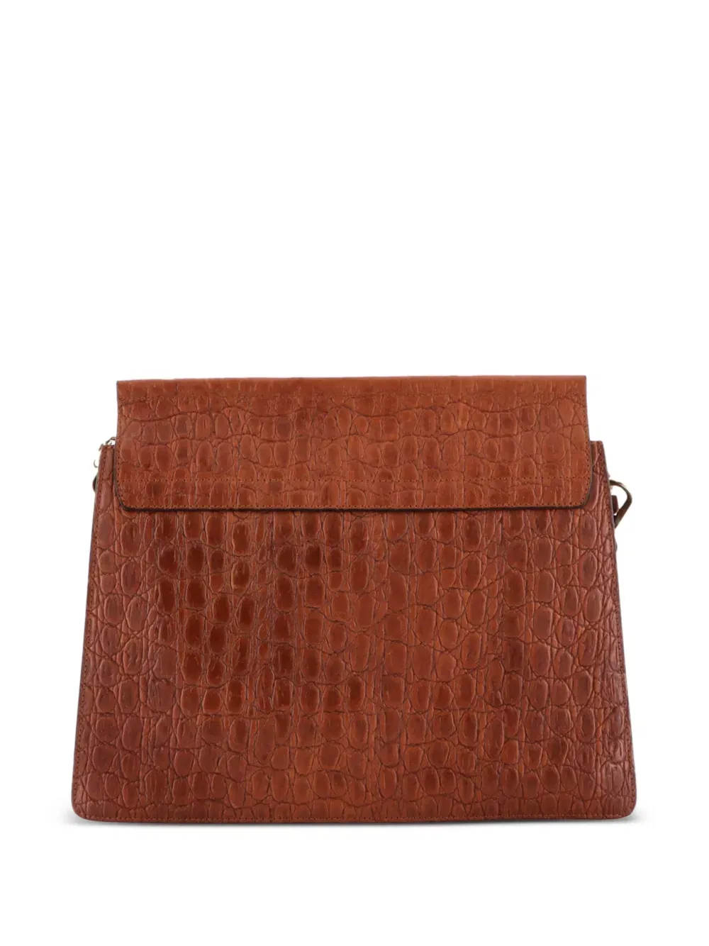 Faye Crocodile Embossed Leather Medium shoulder bag