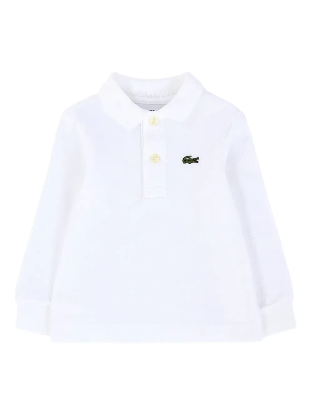 long-sleeve logo polo shirt
