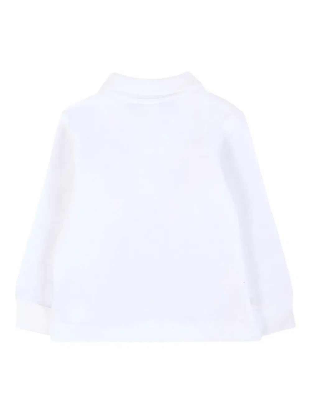 long-sleeve logo polo shirt