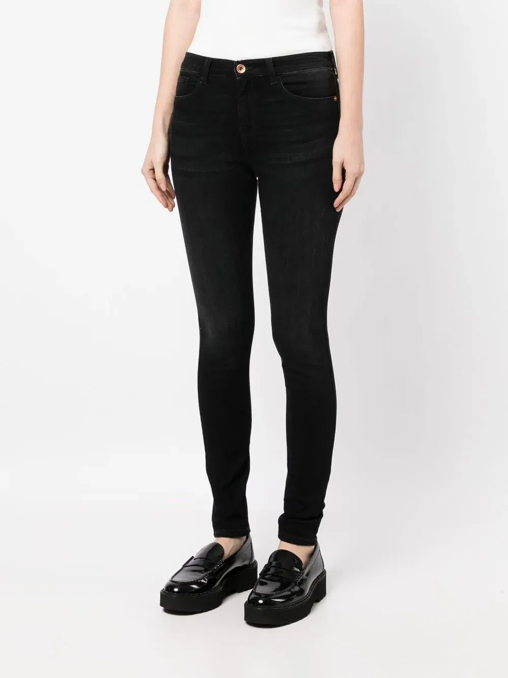 skinny-cut leg jeans