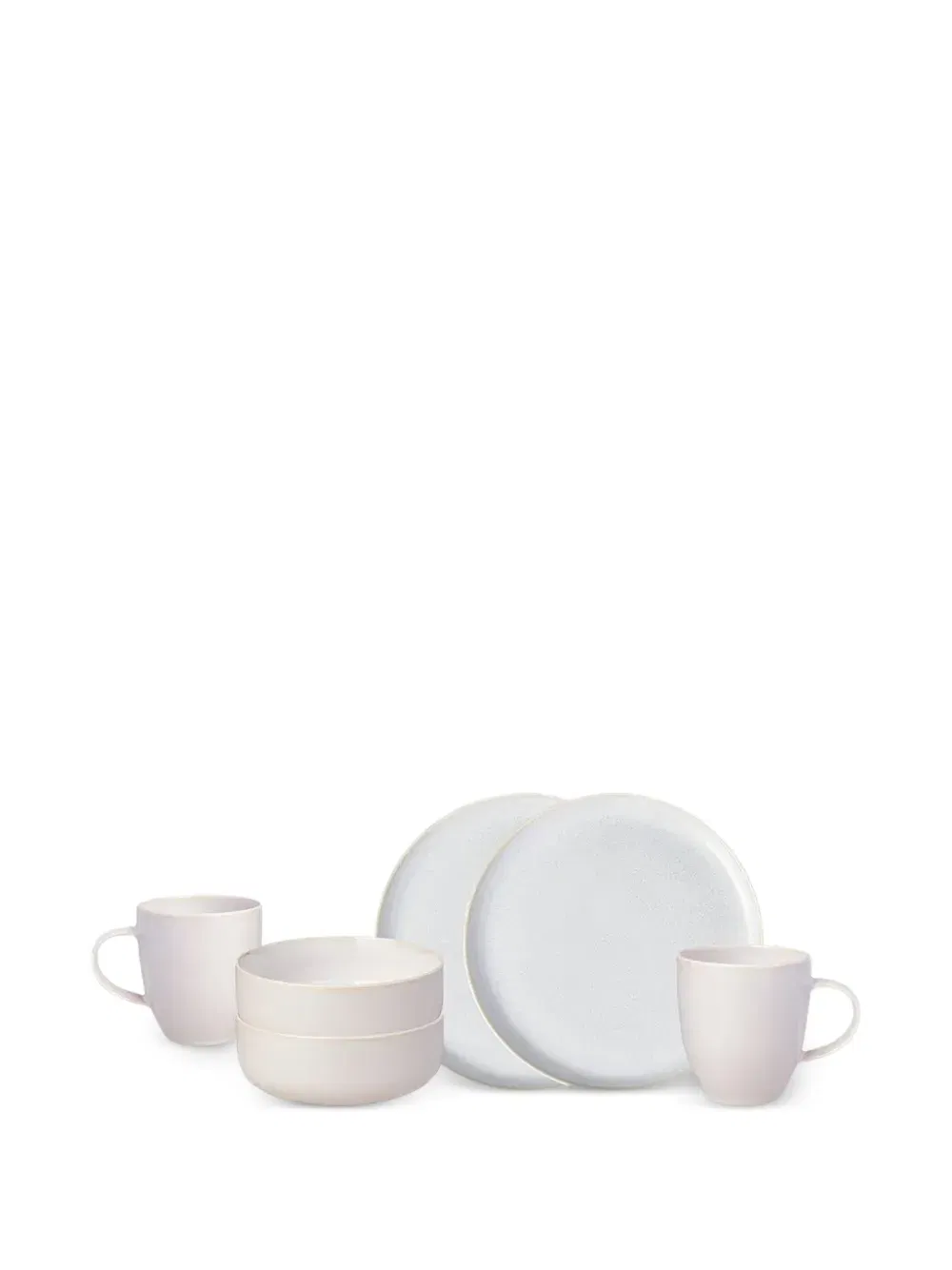 Crafted Cotton porcelain breakfast set (set of six)