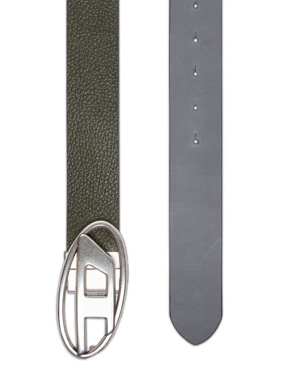 1DR logo-buckle leather belt