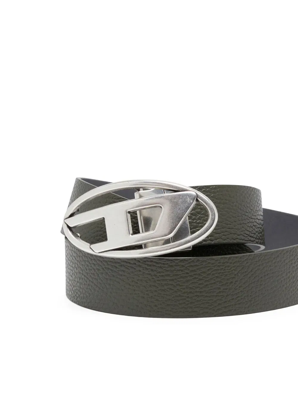 1DR logo-buckle leather belt
