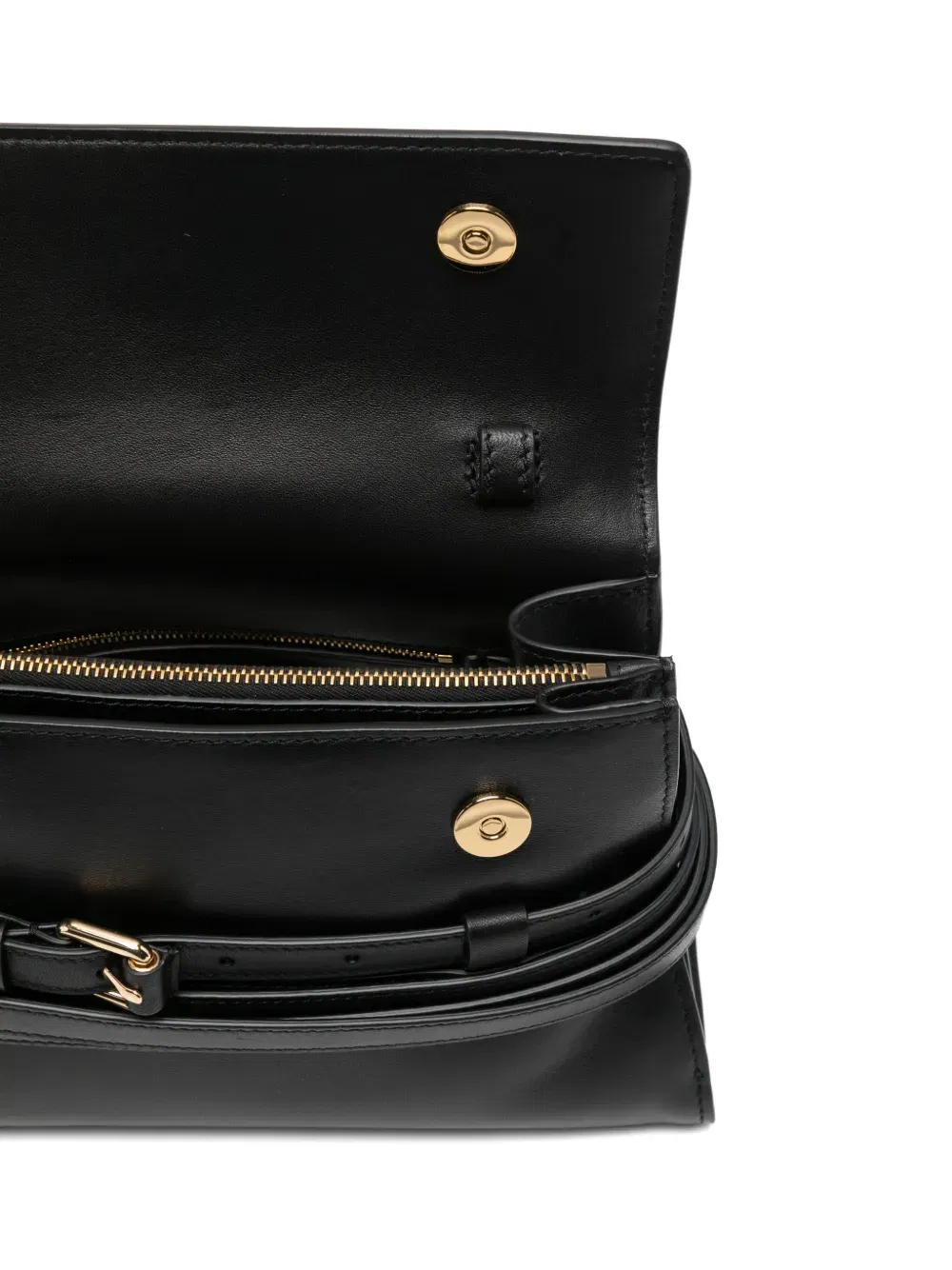 leather buckle shoulder bag